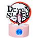 Diffusore Di Luce Led E Sveglia Demon Slayer Nezoku, Rosa - Foto miniatura 1