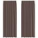 Tende In Voile Con Tasche Per Aste 2 Pz Marrone - Foto miniatura 1