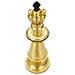Scultura Scacchi 11 - Oro - Poliresina - 11x11x32,5 Cm - Foto miniatura 2