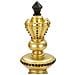 Scultura Scacchi 11 - Oro - Poliresina - 11x11x32,5 Cm - Foto miniatura 3