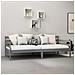 Lusso Casadino -  Divano Letto Con Materasso 90x200 Cm Grigio In Legno Di Pino - Foto miniatura 2