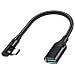 CU0100 adattatore per inversione del genere dei cavi USB Type-C USB tipo A Nero - Foto miniatura 1