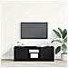 Mobile TV  Nero Rovere 102x35x36,5 cm Legno ingegnerizzato - Foto miniatura 4