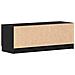 Mobile TV  Nero Rovere 102x35x36,5 cm Legno ingegnerizzato - Foto miniatura 8