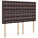 Giroletto a Molle con Materasso Marrone Scuro 140x200cm Tessuto - Foto miniatura 9