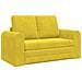 Divano letto 2-in-1 Giallo 148x71x83 cm in velluto - Foto miniatura 1