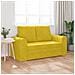 Divano letto 2-in-1 Giallo 148x71x83 cm in velluto - Foto miniatura 3