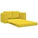 Divano letto 2-in-1 Giallo 148x71x83 cm in velluto - Foto miniatura 5