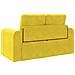Divano letto 2-in-1 Giallo 148x71x83 cm in velluto - Foto miniatura 8