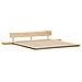 Struttura del letto Marrone 200 x 200 cm legno - Foto miniatura 1