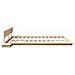 Struttura del letto Marrone 200 x 200 cm legno - Foto miniatura 6