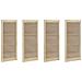 Porta per Armadio 4 pcs Naturale 140.5 x 2.1 x 49.5 cm - Foto miniatura 1