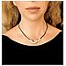 Collana Union Realizzata In Argento Sterling 925 10µ E Pelle Nera - Foto miniatura 4