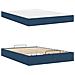 Struttura del letto con materasso Blu 140 x 190 cm Tessuto - Foto miniatura 5