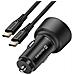 Caricatore Per Auto 2x Usb-c Pd 65w E 30w Usb 3.0 Qc 30w Con Cavo Usb-c, Nero - Foto miniatura 5