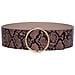 Cintura Doppia Fibbia Stampa Serpente - Foto miniatura 1