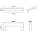 Maniglia per Mobili 429 pcs Nero 110 x 12 x 36 mm Ferro - Foto miniatura 4