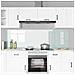 Rivestimento da Cucina 2 pcs Bianco 100 x 60 cm vetro temperato - Foto miniatura 3