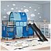 Struttura del letto loft per bambini Nero e Blu 99,5 x 190 cm - Foto miniatura 3
