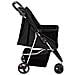 Passeggino per Cani Pieghevole Nero 80x46x98cm Tessuto Oxford - Foto miniatura 5