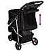 Passeggino per Cani Pieghevole Nero 80x46x98cm Tessuto Oxford - Foto miniatura 7
