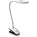 Lampada Da Scrivania Clip-on Ricaricabile A Anello - 28 Led, Luce Morbida 3 Temperature Dimmerabile, Collo Silicone 360°, Bianco - Foto miniatura 1