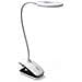 Lampada Da Scrivania Clip-on Ricaricabile A Anello - 28 Led, Luce Morbida 3 Temperature Dimmerabile, Collo Silicone 360°, Bianco - Foto miniatura 2