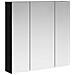 Mobiletto per specchio da bagno Rovere Nero 70 x 14,5 x 70 cm - Foto miniatura 1