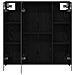 Mobiletto per specchio da bagno Rovere Nero 70 x 14,5 x 70 cm - Foto miniatura 6