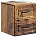 Mobiletto da notte a muro Legno antico 34,5 x 33 x 40 cm - Foto miniatura 2