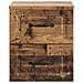 Mobiletto da notte a muro Legno antico 34,5 x 33 x 40 cm - Foto miniatura 4