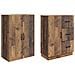 Set di armadi 2 pcs Legno antico Legno ingegnerizzato - Foto miniatura 3