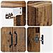 Set di armadi 2 pcs Legno antico Legno ingegnerizzato - Foto miniatura 7