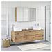 Set di mobili per il bagno 4 pcs Rovere Artigianale - Foto miniatura 2