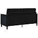 Set di Divani con Storage 2 pz Nero Poliestere - Foto miniatura 2