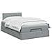 Letto Ottomano con Materasso e LED Grigio Chiaro 120 x 190 cm - Foto miniatura 3