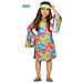 Costume Da Hippie - Figlia Dei Fiori - Bambine Di 5/6 Anni Alti 108/116 Cm - Foto miniatura 1