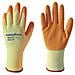 Guanti In Cotone E Lattice Mod. g0310 Taglia 9 Bianco / arancione Lavoro - Foto miniatura 1