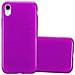 Cadorabo Custodia Compatibile Con Apple Iphone Xr In Viola - Coperchio Protettivo In Silicone Tpu Flessibile Con Design Spazzolato - Foto miniatura 1