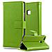 Custodia Compatibile Con Huawei P9 Lite In Verde Erbe - Coperchio Protettiva Con Chiusura Magnetica, Funzione Stand E Tasca Per Le Carte - Foto miniatura 1