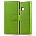 Custodia Compatibile Con Huawei P9 Lite In Verde Erbe - Coperchio Protettiva Con Chiusura Magnetica, Funzione Stand E Tasca Per Le Carte - Foto miniatura 4