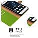Custodia Compatibile Con Huawei P9 Lite In Verde Erbe - Coperchio Protettiva Con Chiusura Magnetica, Funzione Stand E Tasca Per Le Carte - Foto miniatura 7