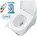 50 Pc Disposable Toilet Seat Coperture In Plastica Antibatterico Portatile Impermeabile Banale Della Sede Di Copertura Per I Bambini Incinta Ospedale Di Viaggio Public Toilet Hotel Confezione Singola Tasca Formato - Foto miniatura 1