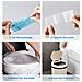 50 Pc Disposable Toilet Seat Coperture In Plastica Antibatterico Portatile Impermeabile Banale Della Sede Di Copertura Per I Bambini Incinta Ospedale Di Viaggio Public Toilet Hotel Confezione Singola Tasca Formato - Foto miniatura 3
