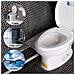 50 Pc Disposable Toilet Seat Coperture In Plastica Antibatterico Portatile Impermeabile Banale Della Sede Di Copertura Per I Bambini Incinta Ospedale Di Viaggio Public Toilet Hotel Confezione Singola Tasca Formato - Foto miniatura 4