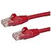 Cavo di Rete Rosso da 0,5m Cat6 UTP Ethernet Gigabit RJ45 Antigroviglio - 50cm - Foto miniatura 1