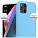Custodia Compatibile Con Oppo Find X3 Pro In Candy Blu - Coperchio Protettivo In Silicone Tpu Flessibile - Foto miniatura 5