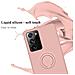 Custodia Compatibile Con Samsung Galaxy Note 20 Ultra In Liquid Rosa - Coperchio Protettivo In Silicone Tpu Flessibile Con Anello - Foto miniatura 3