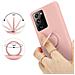 Custodia Compatibile Con Samsung Galaxy Note 20 Ultra In Liquid Rosa - Coperchio Protettivo In Silicone Tpu Flessibile Con Anello - Foto miniatura 6