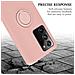 Custodia Compatibile Con Samsung Galaxy Note 20 Ultra In Liquid Rosa - Coperchio Protettivo In Silicone Tpu Flessibile Con Anello - Foto miniatura 8